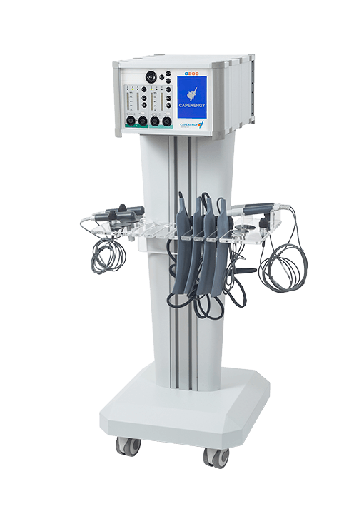 Equipo Capenergy C200 sobre pedestal